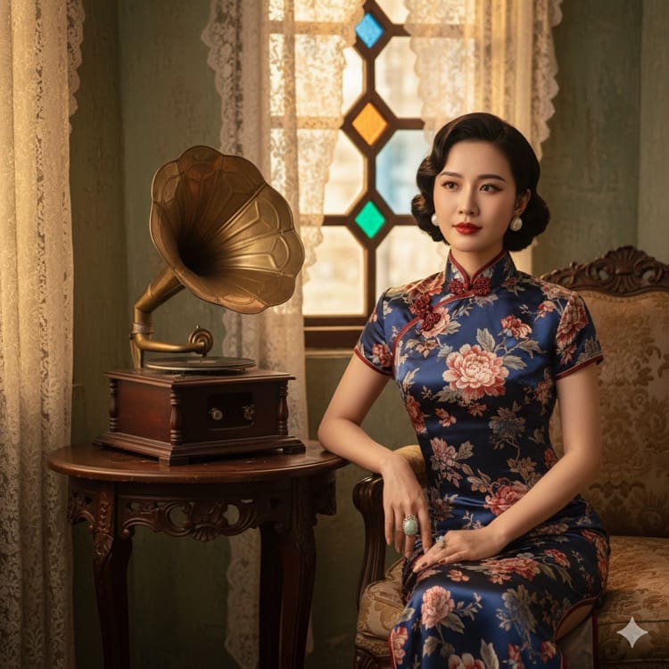 老上海怀旧旗袍肖像